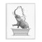 Stupell Industries Monochrome Elephant Bathing Splashing Water Bathtub Framed Giclee Design By Annalisa Latella